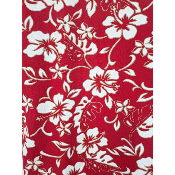 Vintage Hilo Hattie Hawaiian Button Up Shirt Women Size XL USA Hibiscus Tropical - Picture 6 of 9